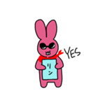 元素を持ちたいうさぎがあいさつ（個別スタンプ：15）