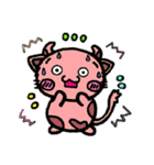 牛と猫のミックス（個別スタンプ：21）