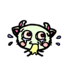 牛と猫のミックス（個別スタンプ：34）