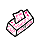 ティッシュちゃんの伝言板☻（個別スタンプ：2）
