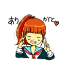制服のおんなのこ。（個別スタンプ：4）