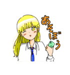 制服のおんなのこ。（個別スタンプ：5）