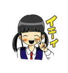 制服のおんなのこ。（個別スタンプ：9）