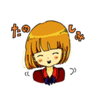 制服のおんなのこ。（個別スタンプ：11）