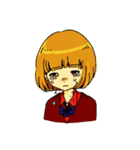 制服のおんなのこ。（個別スタンプ：13）