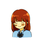 制服のおんなのこ。（個別スタンプ：14）