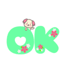 お花見の計画を立てるわんこスタンプ（個別スタンプ：9）