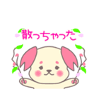 お花見の計画を立てるわんこスタンプ（個別スタンプ：16）