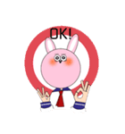 かわいい動物女子。（個別スタンプ：3）
