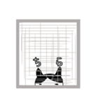 野良猫くろまめ物語1（個別スタンプ：9）