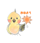 インコ×文鳥毎日スタンプ（個別スタンプ：2）