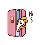 バナナ うさぎ：ラビ（個別スタンプ：5）