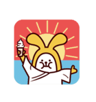 バナナ うさぎ：ラビ（個別スタンプ：19）
