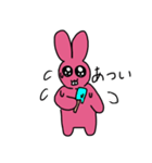 まっぴんくうさぎ（個別スタンプ：16）