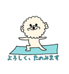 ヨギ犬 ソルト（個別スタンプ：1）
