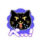 二重アゴのねこ夫婦（個別スタンプ：11）