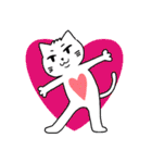 二重アゴのねこ夫婦（個別スタンプ：40）