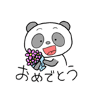 ゆるいウサギ、ネコ、パンダ（個別スタンプ：8）