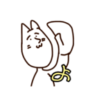 小学生でも描ける猫【しろちゃん】Part1（個別スタンプ：11）
