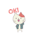 和装ネコ（個別スタンプ：8）
