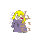 金色髪の女の子スタンプ（個別スタンプ：2）