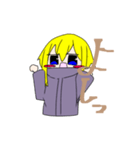 金色髪の女の子スタンプ（個別スタンプ：3）