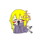 金色髪の女の子スタンプ（個別スタンプ：7）