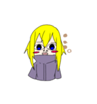 金色髪の女の子スタンプ（個別スタンプ：8）