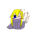 金色髪の女の子スタンプ（個別スタンプ：11）