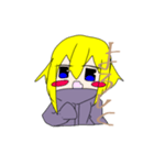 金色髪の女の子スタンプ（個別スタンプ：12）