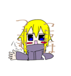 金色髪の女の子スタンプ（個別スタンプ：16）