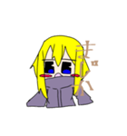 金色髪の女の子スタンプ（個別スタンプ：19）