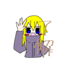 金色髪の女の子スタンプ（個別スタンプ：22）