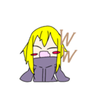 金色髪の女の子スタンプ（個別スタンプ：32）