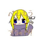 金色髪の女の子スタンプ（個別スタンプ：33）
