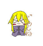 金色髪の女の子スタンプ（個別スタンプ：34）