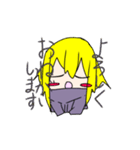 金色髪の女の子スタンプ（個別スタンプ：38）