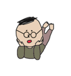 シンプルなメガネの人たち（個別スタンプ：4）