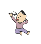 シンプルなメガネの人たち（個別スタンプ：6）