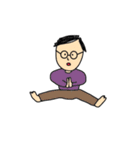 シンプルなメガネの人たち（個別スタンプ：11）