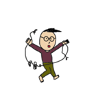 シンプルなメガネの人たち（個別スタンプ：12）