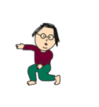 シンプルなメガネの人たち（個別スタンプ：13）
