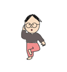 シンプルなメガネの人たち（個別スタンプ：14）
