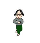 シンプルなメガネの人たち（個別スタンプ：15）