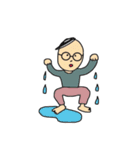 シンプルなメガネの人たち（個別スタンプ：18）