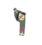 シンプルなメガネの人たち（個別スタンプ：20）