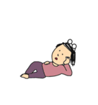 シンプルなメガネの人たち（個別スタンプ：24）