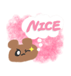 くまとうさぎのえいごすたんぷ（個別スタンプ：16）
