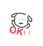 ゆるーい気持ちスタンプです（個別スタンプ：1）