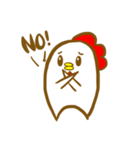 にわとり 手書き スタンプ（個別スタンプ：2）